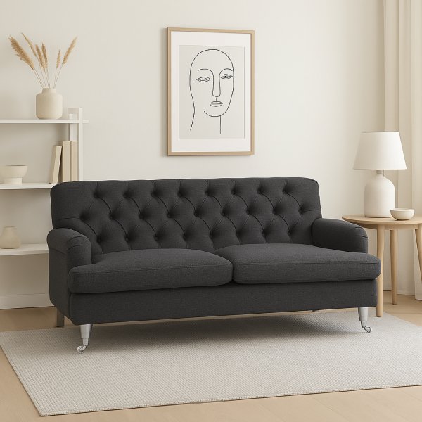 Sofa Howard Barkley 215 cm - Mörkgrå Sofa Howard Barkley 215 cm - Mörkgrå