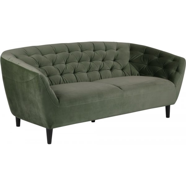 Felicia 3-seters sofa - Skogsgrnn (Flyel)