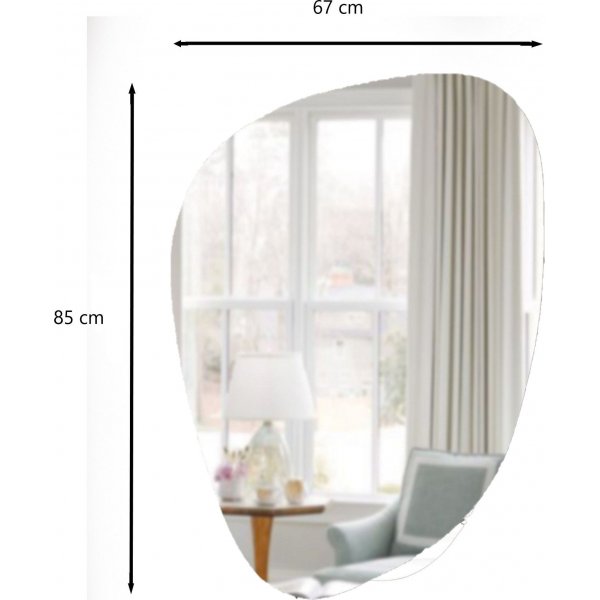 Soho speil 85x67 cm - Svart Soho speil 85x67 cm - Svart