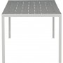 Spisegruppe med 6 stoler og spisebord 205 x 90 cm gr/hvit - Copacabana