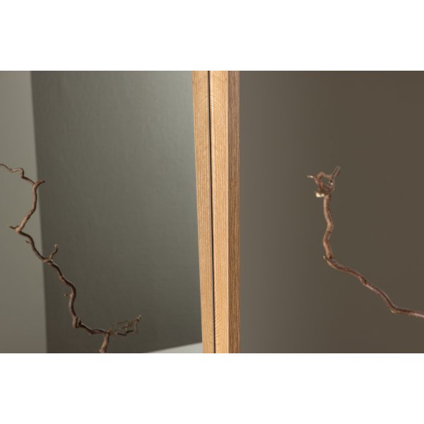 Nashville speil 125x196 cm - Naturfarget + Kart med mbelpoter inkludert!