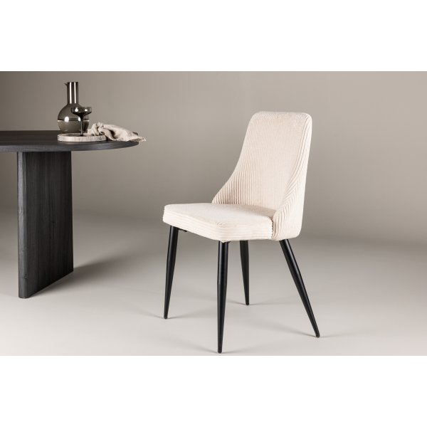 Leone spisestuestol - Beige kordfløyel Leone spisestuestol - Beige kordfløyel