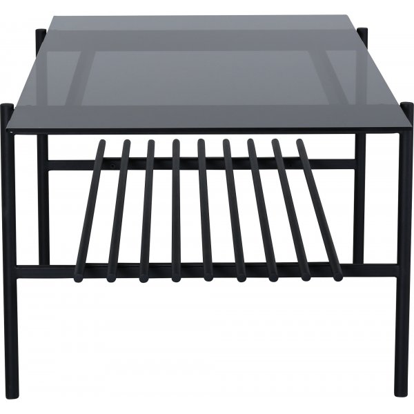Adel salongbord, 120 cm - Svart/glass Adel salongbord, 120 cm - Svart/glass
