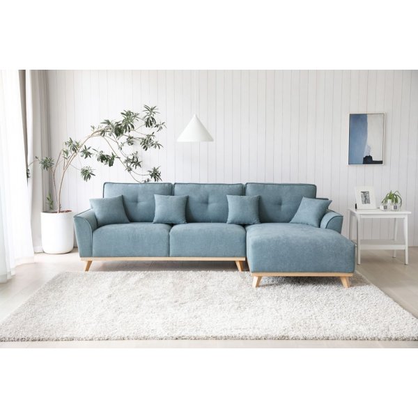 Classic divansofa - Lyseblå Classic divansofa - Lyseblå
