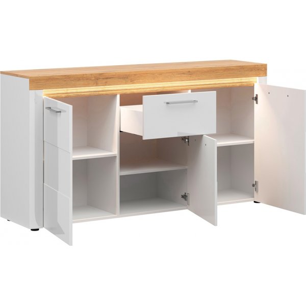 Horton skjenk med boks - Hvit