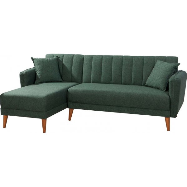 Aqua divansovesofa, venstre - Mrkegrnn