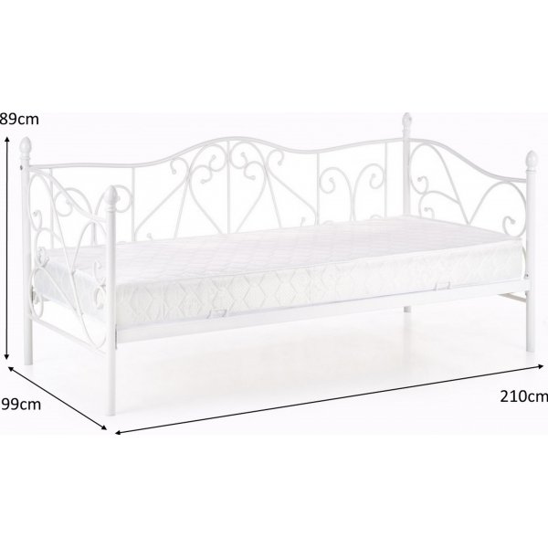 Bahia sort sengeramme 90x200 cm