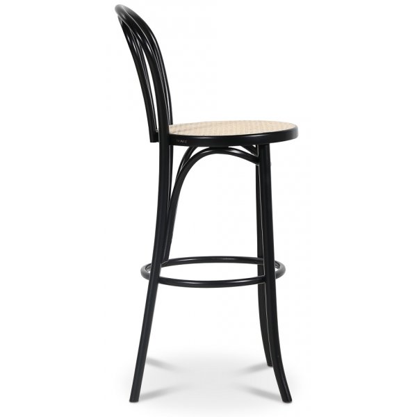 Bøyetre barstol No 18 - Svart / Rotting Bøyetre barstol No 18 - Svart / Rotting