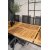 Panama spisebord 160 x 90 cm - Sort/Naturlig