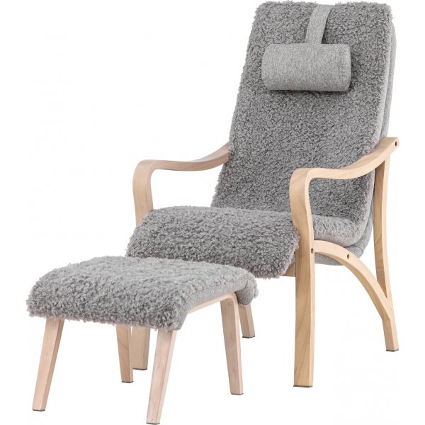 Fårö lenestol - Lys grå/Whitewash Fårö lenestol - Lys grå/Whitewash