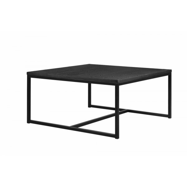 Acero salongbord 100 x 100 cm - Mrkbeiset ask finer