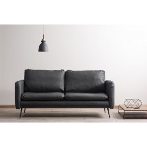 Sjötorp 2-seter sofa i Svart PU Sjötorp 2-seter sofa i Svart PU