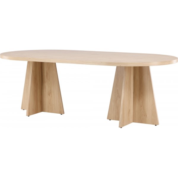 Bootcut spisebord 230 x 115 cm - Whitewash Bootcut spisebord 230 x 115 cm - Whitewash