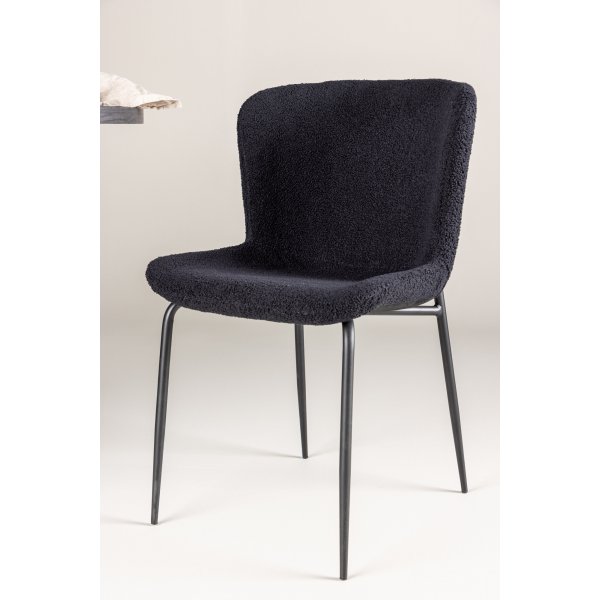 Modesto spisestuestol - Sort teddy Modesto spisestuestol - Sort teddy