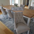 Kundebilde Tuva EUR Spisestol med h�ndtak - Beige / Vit