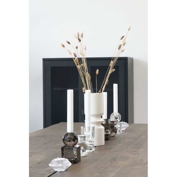 Torcello lysestake - røykglass Torcello lysestake - røykglass