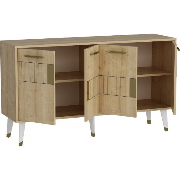 Moda skjenk - Safir eik/gull Moda skjenk - Safir eik/gull