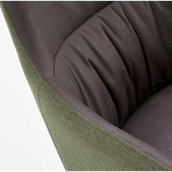 Phillis lenestol - Mørk grønn/mørk grå Phillis lenestol - Mørk grønn/mørk grå