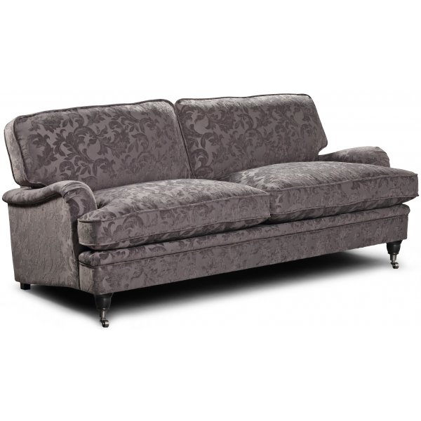 Howard Sir William 3-seter sofa (Dun) - Mobus Silver Floral Howard Sir William 3-seter sofa (Dun) - Mobus Silver Floral