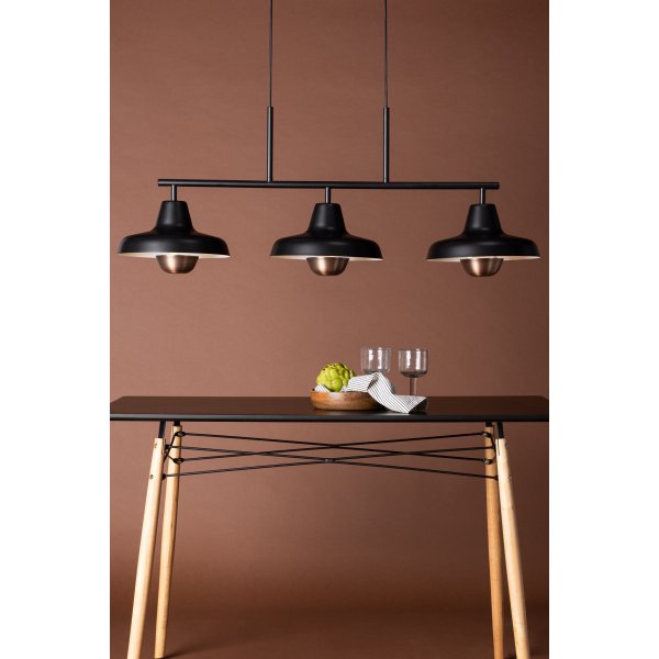 Stöten taklampe - Sort/Kobber Stöten taklampe - Sort/Kobber