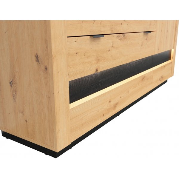 Ostia skjenk - Artisan eik/svart eik