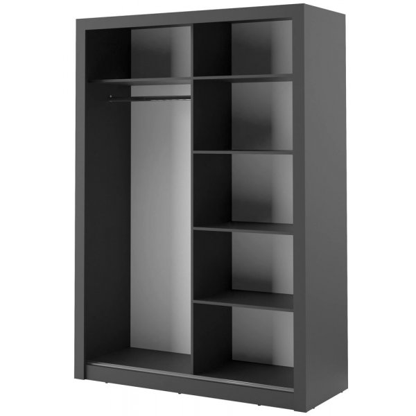 Mervyn garderobe 150 - Svart Mervyn garderobe 150 - Svart