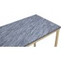 Accent konsollbord 100 - Gr marmor / Messing farget base