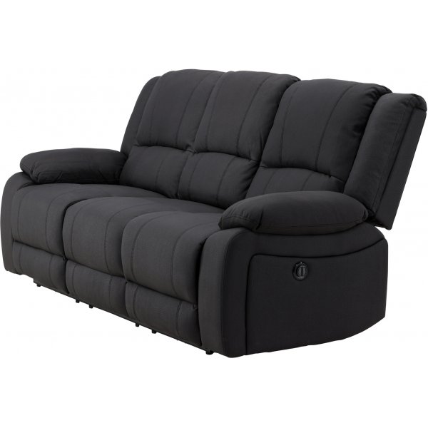 Singapore 3-seters hvilesofa - svart