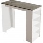 Style barbord - Hvit/gr