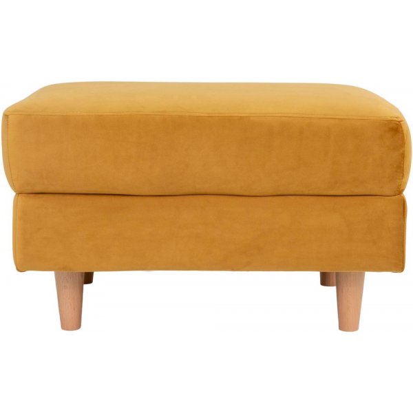 Bologna sittepuff - Gul/bøk Bologna sittepuff - Gul/bøk