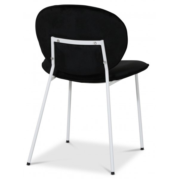 Rondo stol - Svart (Flyel) / Hvit + Flekkfjerner for mbler