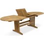 Grunnebo ovalt spisebord 180-240 cm butterfly - Teak + Tekstilpleie for m?bler