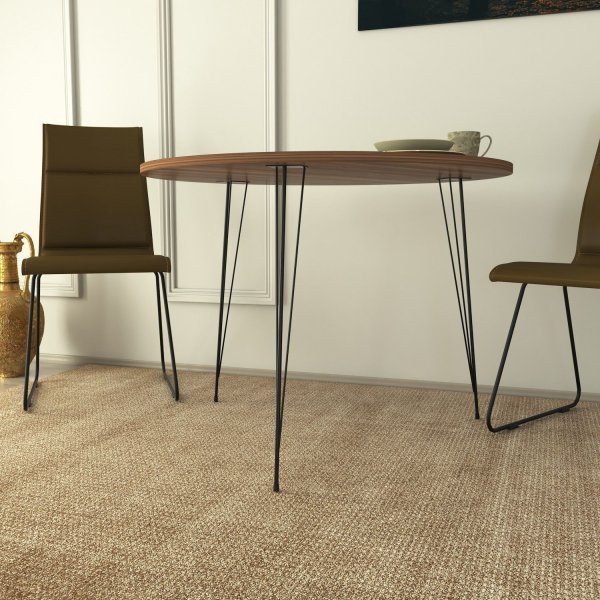 Sandalf spisebord - Valnøtt + Møbelføtter Sandalf spisebord - Valnøtt + Møbelføtter