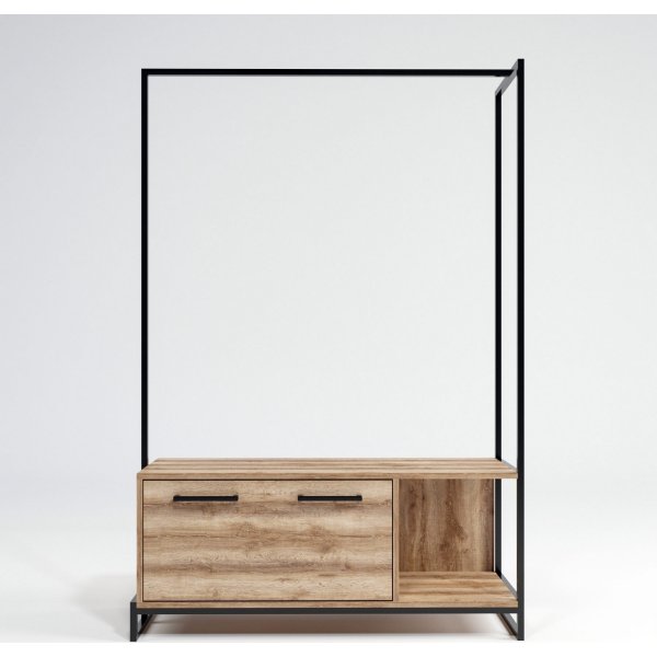 Minsk hallmøbler - Eik/sort Minsk hallmøbler - Eik/sort