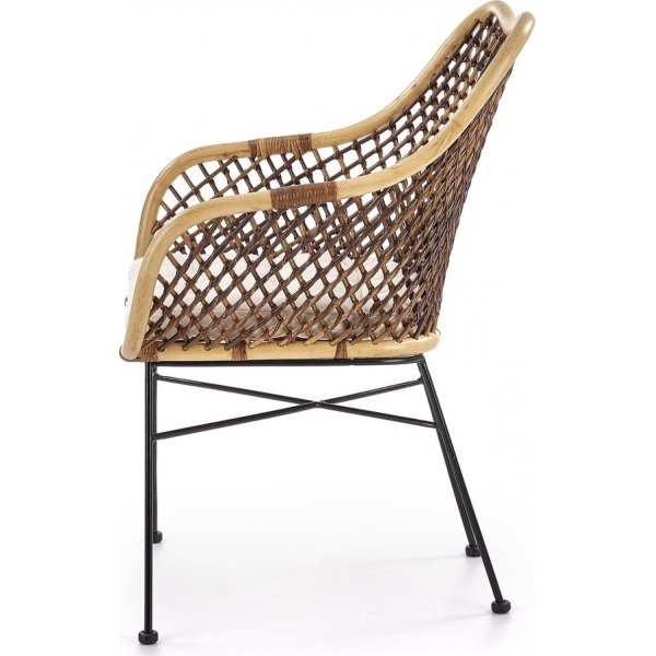 Brody utestol - Rotting/svart + Tekstilpleie for m�bler