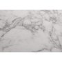 Mens uttrekkbar rundt spisebord 100x168 x 100 cm - Hvit marmorlaminat Mens uttrekkbar rundt spisebord 100x168 x 100 cm - Hvit marmorlaminat