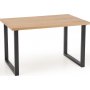 Gambon spisebord 120x78 cm - Eikefiner/sort