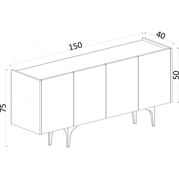 Polaris skjenk - Hvit Polaris skjenk - Hvit