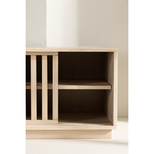 Lugo TV-stativ - Hvitvasket