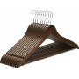 Kleshenger, tre, 44,5 cm, 10-pakning - Mrk valntt
