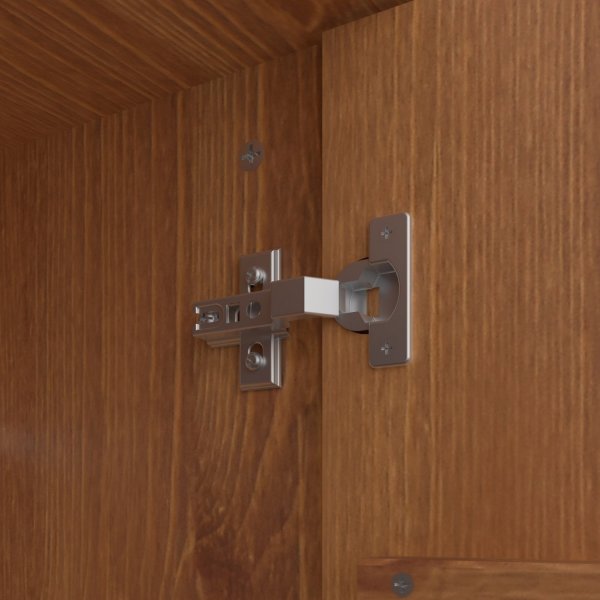 Richmond garderobeskap med 2 drer - Brun