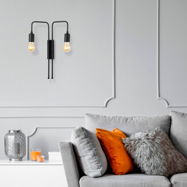 Mum vegglampe 3512 - Sort Mum vegglampe 3512 - Sort