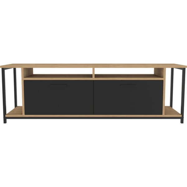 Omar mediabenk - Eik/sort Omar mediabenk - Eik/sort