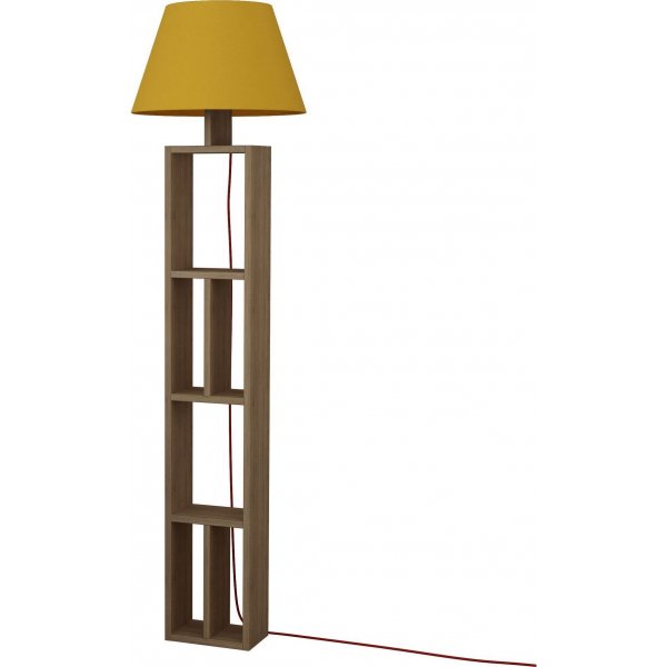 Giorno Gulvlampe - Sonoma Eik/Gul Giorno Gulvlampe - Sonoma Eik/Gul