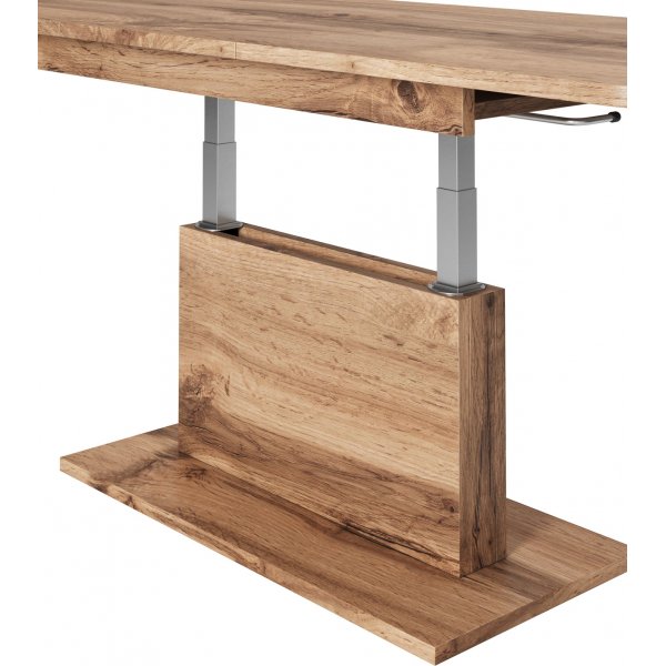 Cense uttrekkbart salongbord 126-167 x 70 cm eik