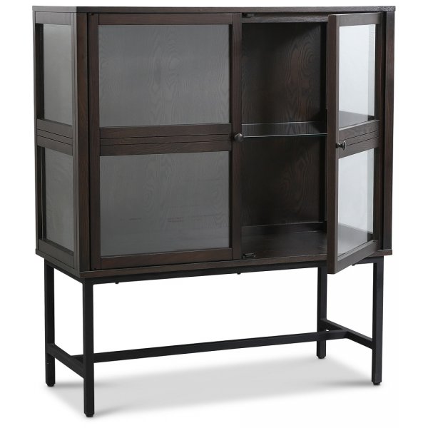 Lamier vitrineskap highboard - Brunbeiset Lamier vitrineskap highboard - Brunbeiset
