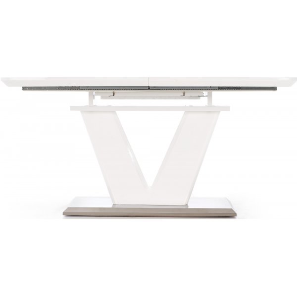 Annelise spisebord 160-220 cm - Hvit høyglans Annelise spisebord 160-220 cm - Hvit høyglans