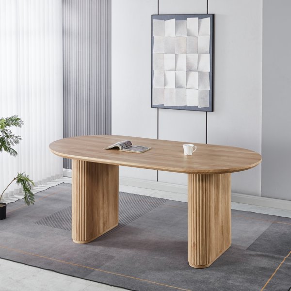 Callum spisebord 180x90 cm - Foliert eik Callum spisebord 180x90 cm - Foliert eik