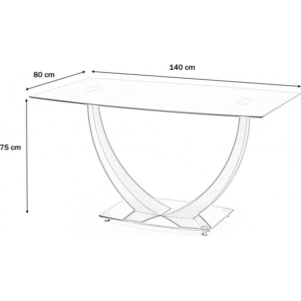 Avery spisebord - Sort + Flekkfjerner for mbler