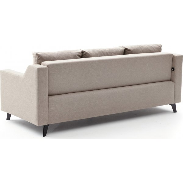 Doga 3-seters sovesofa - Cream